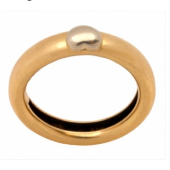 18K Tiffany & Co. Puffy Heart Yellow Gold Ring Tiffany & Co. Just to Say I LOVE - Picture 4 of 5